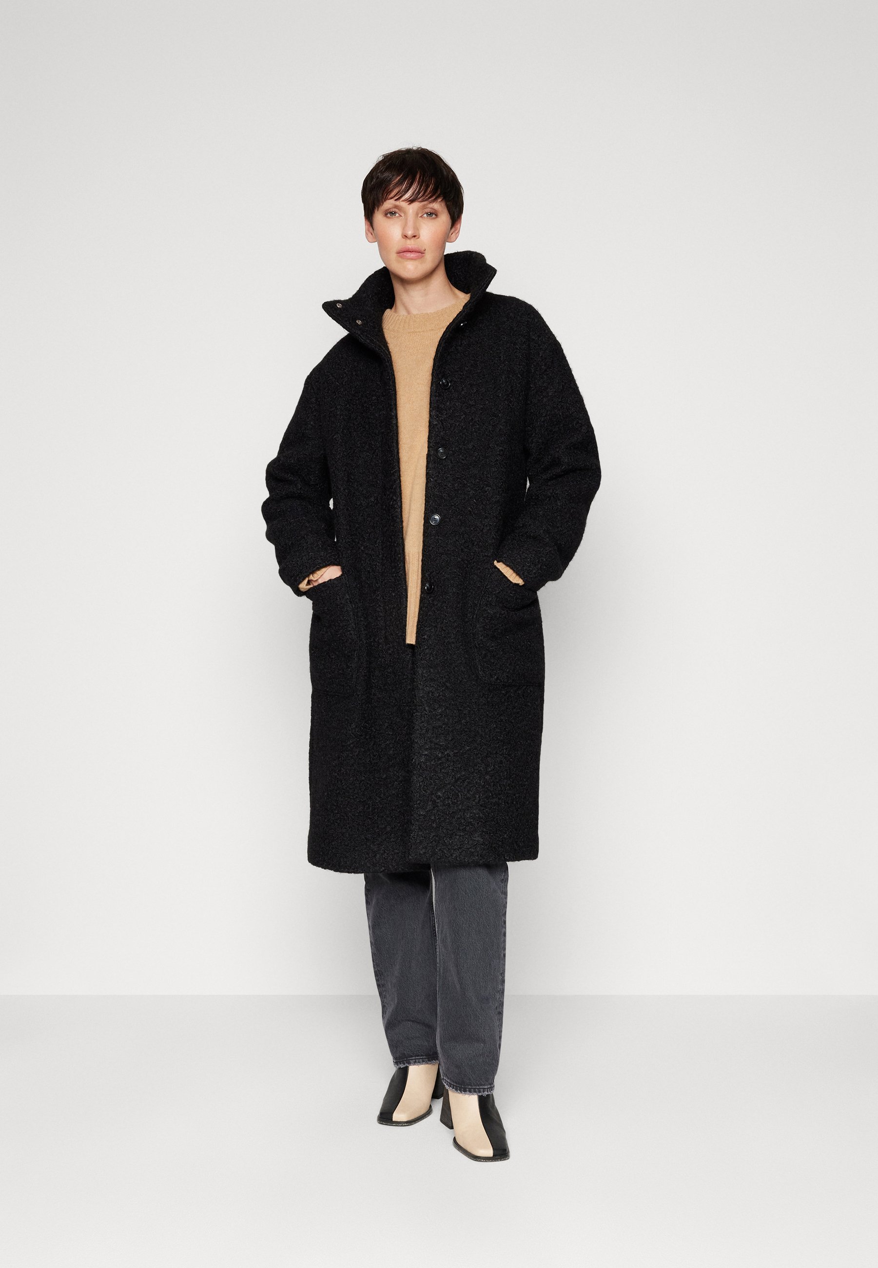 Boss damenmantel schwarz Clearance